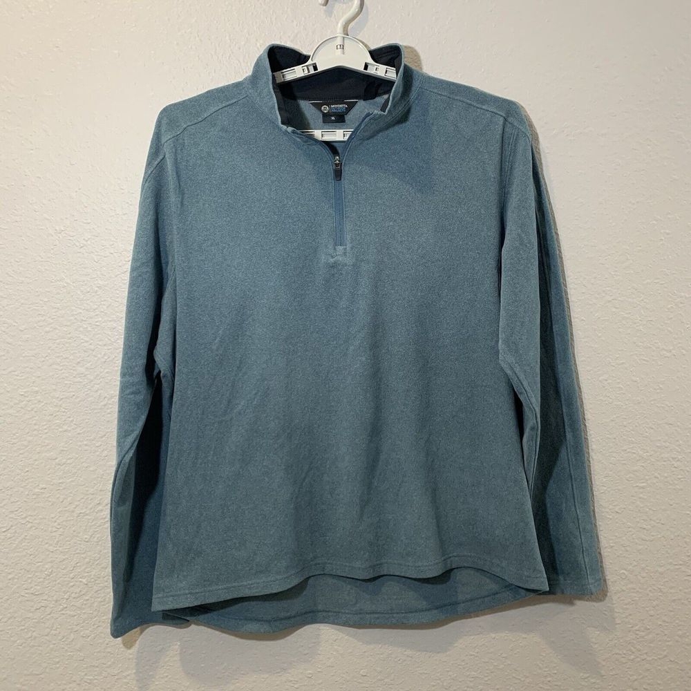 Mondetta Outdoor Project Men's Teal Blue XL 1/4 Zip Pullover Active Wear‎ Cozy